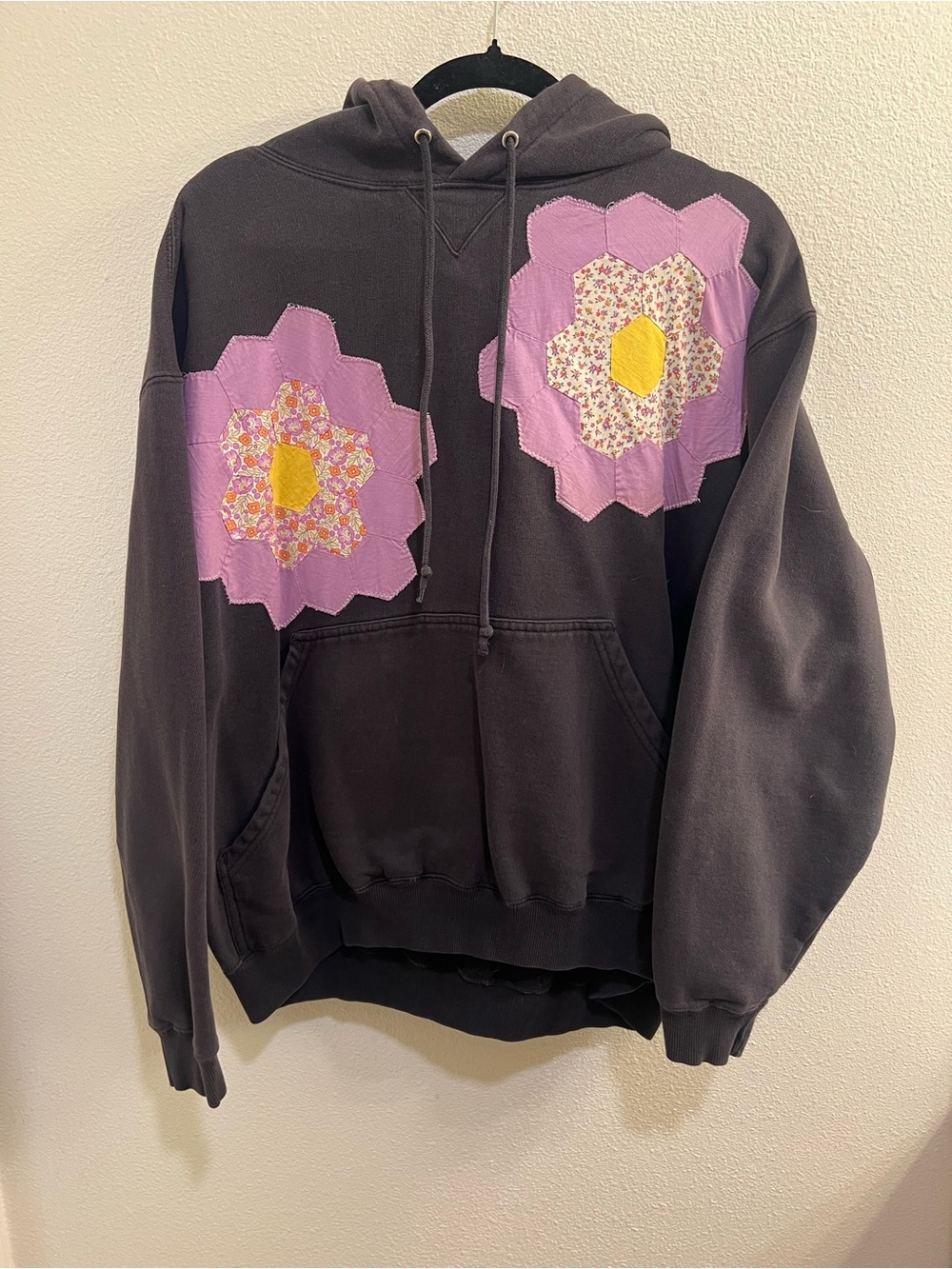 Softpaw Vintage Quilt Patch Hoodie Size XL